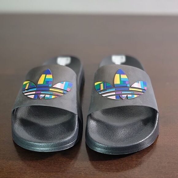 Adidas Original Adilette Limited Edition Love Unites Black Translucent Unisex - Picture 6 of 12